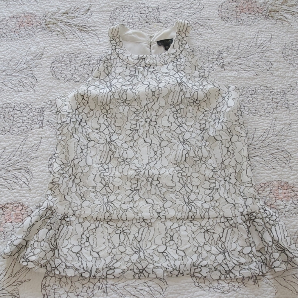 Lace peplum top